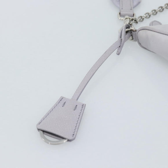 PRADA Shoulder Bag Nylon Purple Silver Auth 184170V