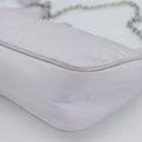 PRADA Shoulder Bag Nylon Purple Silver Auth 184170V-16