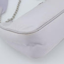 PRADA Shoulder Bag Nylon Purple Silver Auth 184170V-17