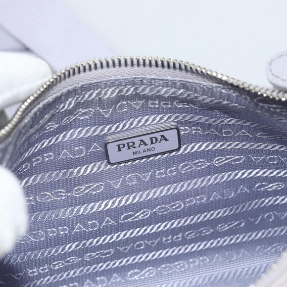 PRADA Shoulder Bag Nylon Purple Silver Auth 184170V