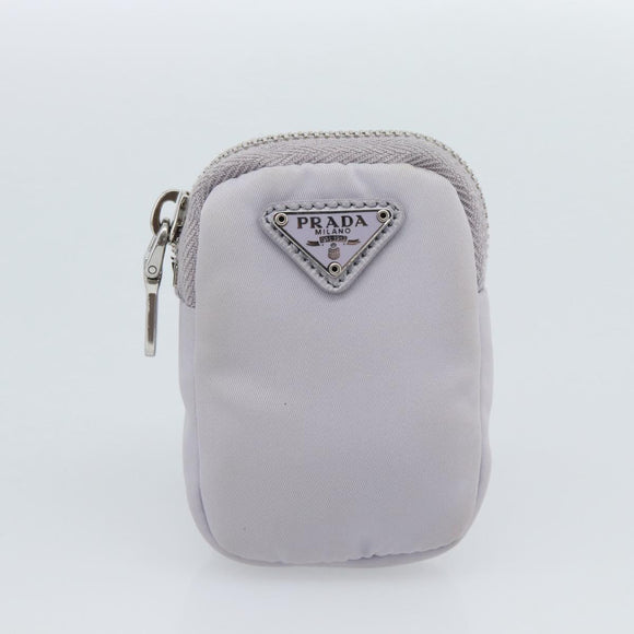 PRADA Shoulder Bag Nylon Purple Silver Auth 184170V