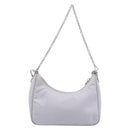 PRADA Shoulder Bag Nylon Purple Silver Auth 184170V-2