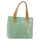 LOUIS VUITTON Monogram Vernis Houston Hand Bag Baby Blue M91005 LV Auth 184172-1