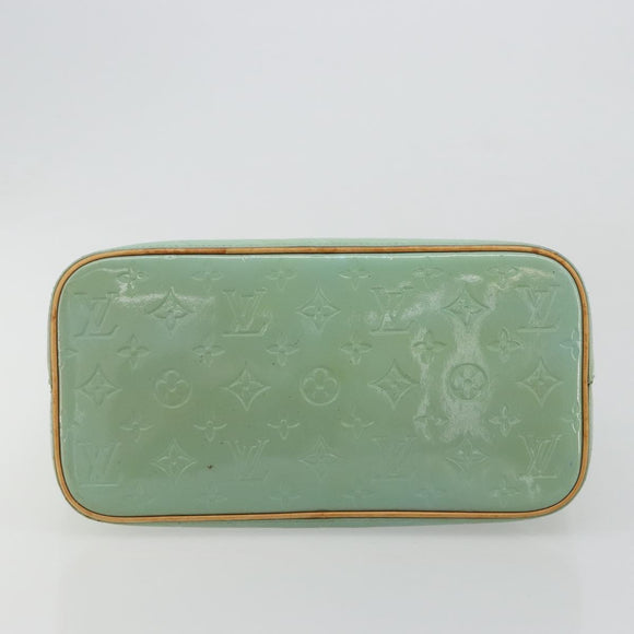 LOUIS VUITTON Monogram Vernis Houston Hand Bag Baby Blue M91005 LV Auth 184172