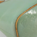 LOUIS VUITTON Monogram Vernis Houston Hand Bag Baby Blue M91005 LV Auth 184172-16