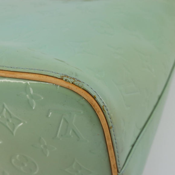 LOUIS VUITTON Monogram Vernis Houston Hand Bag Baby Blue M91005 LV Auth 184172