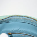 LOUIS VUITTON Monogram Vernis Houston Hand Bag Baby Blue M91005 LV Auth 184172-21
