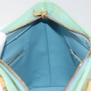 LOUIS VUITTON Monogram Vernis Houston Hand Bag Baby Blue M91005 LV Auth 184172-23