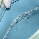 LOUIS VUITTON Monogram Vernis Houston Hand Bag Baby Blue M91005 LV Auth 184172-11