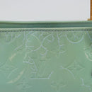 LOUIS VUITTON Monogram Vernis Houston Hand Bag Baby Blue M91005 LV Auth 184172-3