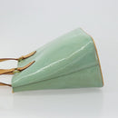 LOUIS VUITTON Monogram Vernis Houston Hand Bag Baby Blue M91005 LV Auth 184172-5