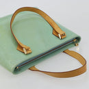 LOUIS VUITTON Monogram Vernis Houston Hand Bag Baby Blue M91005 LV Auth 184172-7