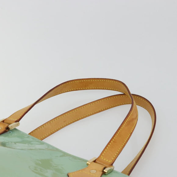 LOUIS VUITTON Monogram Vernis Houston Hand Bag Baby Blue M91005 LV Auth 184172