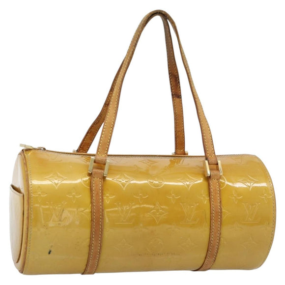 LOUIS VUITTON Monogram Vernis Bedford Hand Bag Beige M91006 LV Auth 184175