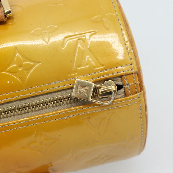 LOUIS VUITTON Monogram Vernis Bedford Hand Bag Beige M91006 LV Auth 184175