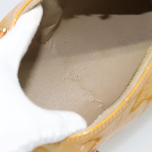 LOUIS VUITTON Monogram Vernis Bedford Hand Bag Beige M91006 LV Auth 184175