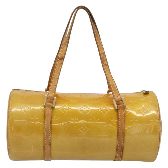 LOUIS VUITTON Monogram Vernis Bedford Hand Bag Beige M91006 LV Auth 184175