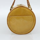 LOUIS VUITTON Monogram Vernis Bedford Hand Bag Beige M91006 LV Auth 184175-3