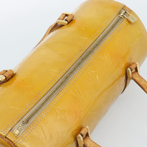 LOUIS VUITTON Monogram Vernis Bedford Hand Bag Beige M91006 LV Auth 184175