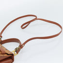 MCM Vicetos Logogram Hand Bag PVC Leather 2way Brown Gold Auth 184176A-15