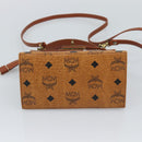 MCM Vicetos Logogram Hand Bag PVC Leather 2way Brown Gold Auth 184176A-17