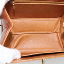 MCM Vicetos Logogram Hand Bag PVC Leather 2way Brown Gold Auth 184176A-11