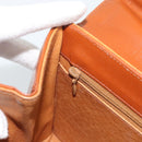 MCM Vicetos Logogram Hand Bag PVC Leather 2way Brown Gold Auth 184176A-27