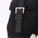 PRADA Shoulder Bag Nylon Black Silver Auth 184177A-19