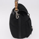 PRADA Shoulder Bag Nylon Black Silver Auth 184177A-4