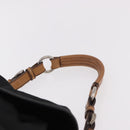 PRADA Shoulder Bag Nylon Black Silver Auth 184177A-8