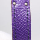 HERMES Kelly Long Wallet Epsom Purple Silver Auth 184179SM-11