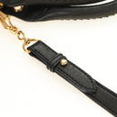 Miu Miu Hand Bag Leather 2way Black Gold Auth 184180V-15