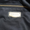 Miu Miu Hand Bag Leather 2way Black Gold Auth 184180V-24