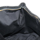 Miu Miu Hand Bag Leather 2way Black Gold Auth 184180V-25
