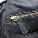 Miu Miu Hand Bag Leather 2way Black Gold Auth 184180V-27