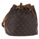 LOUIS VUITTON Monogram Petit Noe Shoulder Bag M42226 LV Auth 184183-1