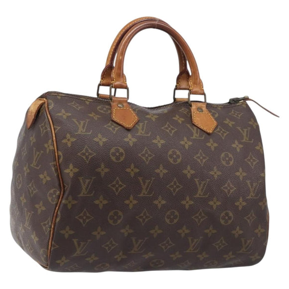 LOUIS VUITTON Monogram Speedy 30 Hand Bag M41526 LV Auth 184184