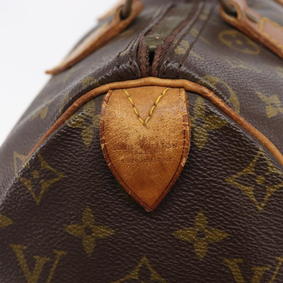 LOUIS VUITTON Monogram Speedy 30 Hand Bag M41526 LV Auth 184184