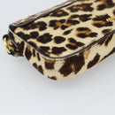 Miu Miu Shoulder Bag Harako leather Beige Gold Auth 184187A-16