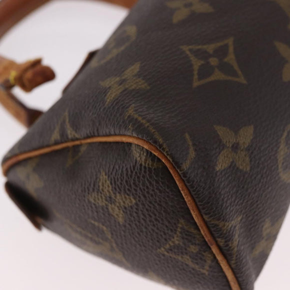 LOUIS VUITTON Monogram Mini Speedy Hand Bag M41534 LV Auth 184188