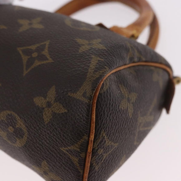 LOUIS VUITTON Monogram Mini Speedy Hand Bag M41534 LV Auth 184188