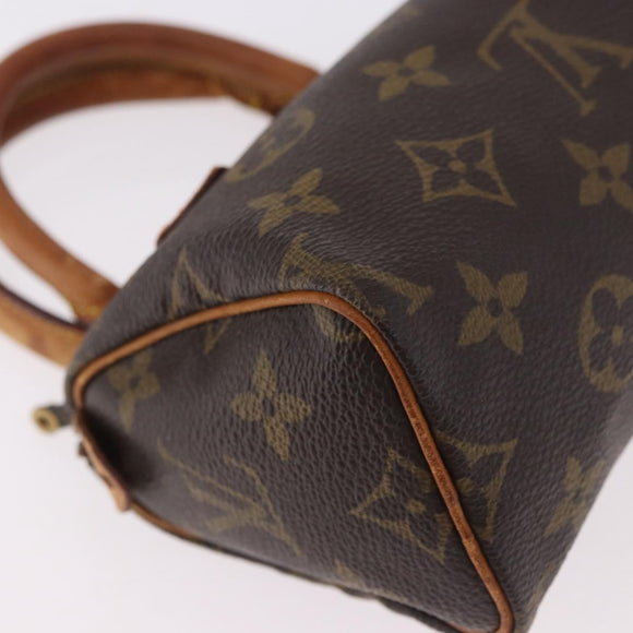 LOUIS VUITTON Monogram Mini Speedy Hand Bag M41534 LV Auth 184188