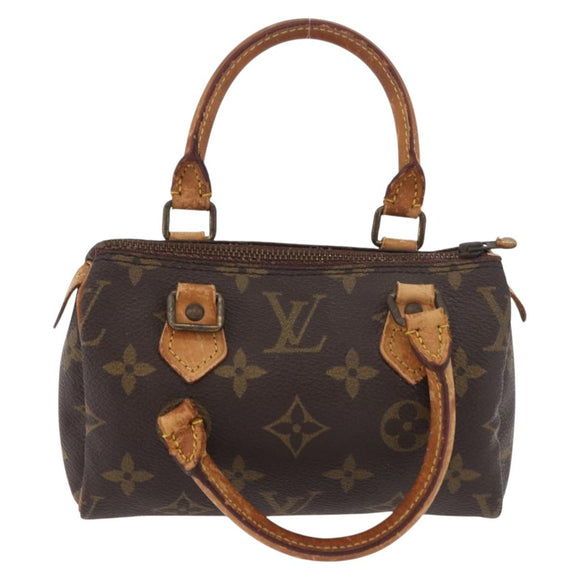 LOUIS VUITTON Monogram Mini Speedy Hand Bag M41534 LV Auth 184188