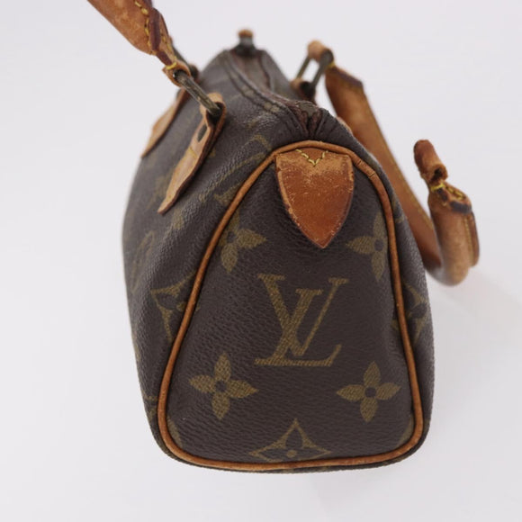 LOUIS VUITTON Monogram Mini Speedy Hand Bag M41534 LV Auth 184188