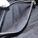 FENDI Mamma Baguette Shoulder Bag Suede Black Silver Auth 184192M-24