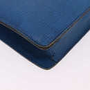LOUIS VUITTON Epi Montaigne 27 Clutch Bag Blue M52655 LV Auth 184193-15