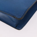 LOUIS VUITTON Epi Montaigne 27 Clutch Bag Blue M52655 LV Auth 184193-16