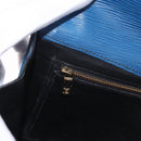 LOUIS VUITTON Epi Montaigne 27 Clutch Bag Blue M52655 LV Auth 184193-21