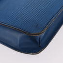 LOUIS VUITTON Epi Montaigne 27 Clutch Bag Blue M52655 LV Auth 184193-8