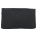 Christian Dior Trotter Canvas Chain Shoulder Bag Black Gold Auth 184194-2